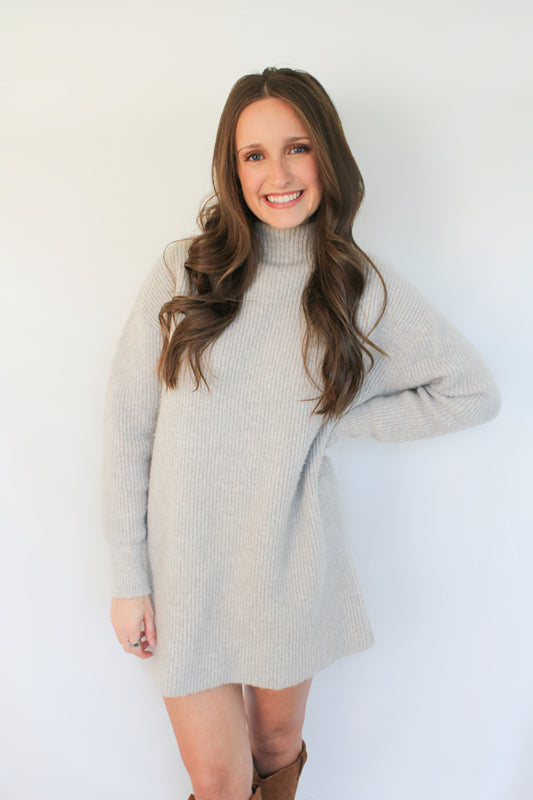 Rosie Sweater Dress- Birch