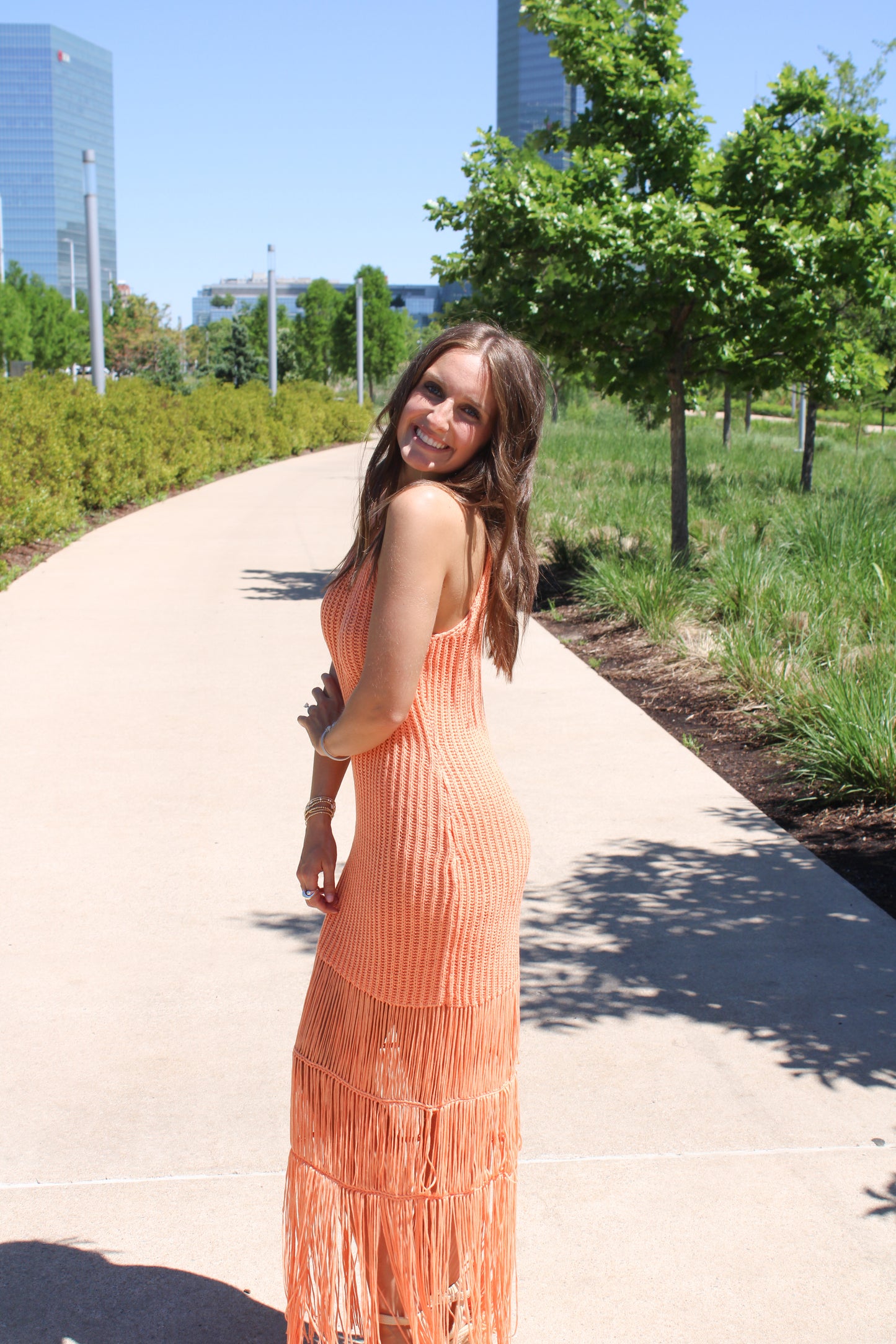 Spark Dress - Orange