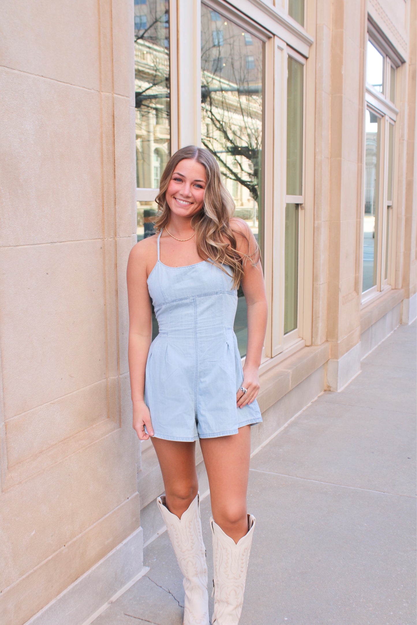 Kate Romper - Denim