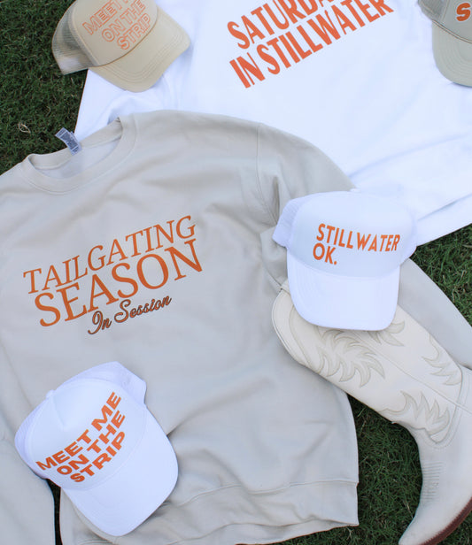 Tailgating Season Crewneck - Orange